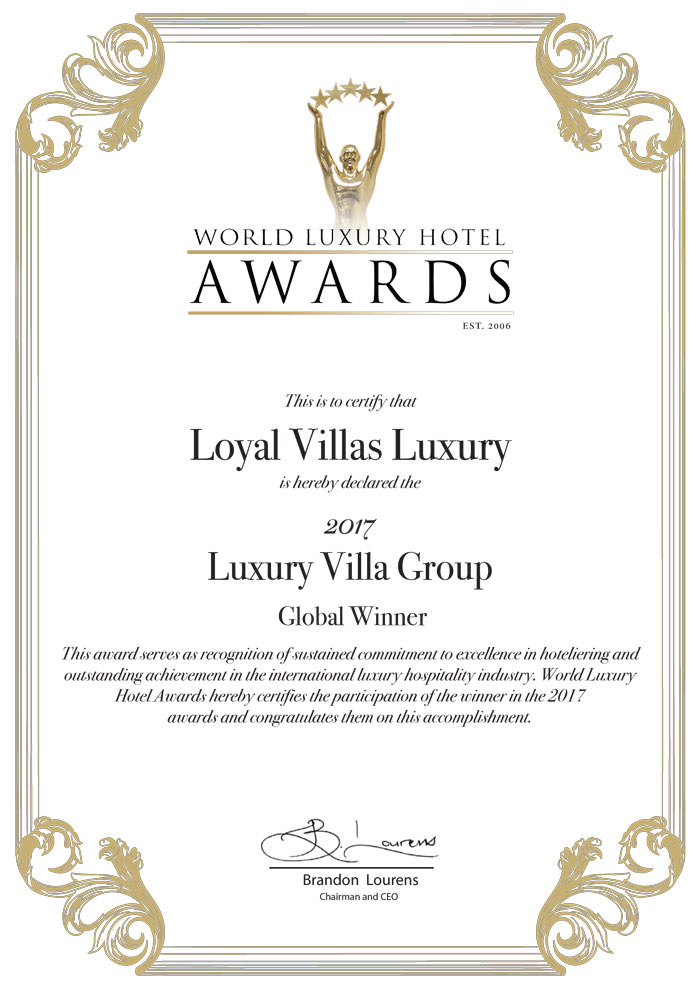 award winning-agency loyal villas luxury